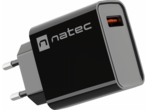Зарядни устройства Natec Ribera Gan 18W, Black