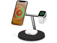 Зарядни устройства Belkin BoostCharge Pro 3-in-1 Wireless Charger with Official MagSafe Charging 15W, Black