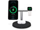 Зарядни устройства Belkin BoostCharge Pro 3-in-1 Wireless Charger with Official MagSafe Charging 15W, Black