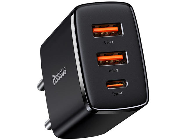 Зарядни устройства Baseus CCXJ-E02 Compact Quick Wall Charger, черен
