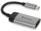 Кабели и Адаптери Verbatim USB-C към HDMI 4K адаптер