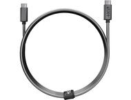 Кабели и Адаптери Next One Braided USB-C to USB-C Cable 1.2m (3A) - Space Gray