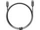 Кабели и Адаптери Next One Braided USB-C to USB-C Cable 1.2m (3A) - Space Gray