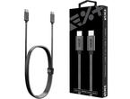 Кабели и Адаптери Next One Metallic USB-C to USB-C Cable 1.2m (3A) - Space Gray