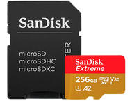 Карти памет 256GB SanDisk Extreme microSDXC A2 C10 V30 UHS-I U3