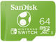 Карти памет 64GB SanDisk microSDXC card за Nintendo Switch