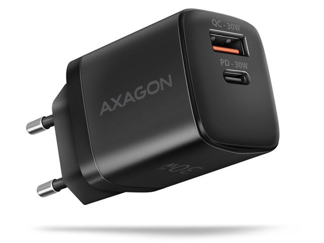 Зарядни устройства Axagon ACU-PQ30 PD3.0 & QC4+ 2xOUTPUTS wall charger 30W