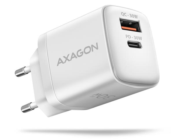 Зарядни устройства Axagon ACU-PQ30W PD3.0 & QC4+ 2xOUTPUTS wall charger 30W