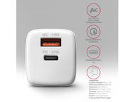 Зарядни устройства Axagon ACU-PQ20W PD3.0 & QC4+ DUAL OUTPUTS wall charger 20W