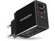 Зарядни устройства Axagon ACU-QS24 QC3.0 + 5V-1.2A wall charger