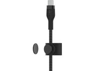 Кабели и Адаптери Belkin BoostCharge Pro Flex USB-C кабел с Lightning конектор, 3 метра, черен