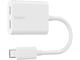 Кабели и Адаптери Belkin RockStar™ USB-C Audio + Charge Adapter, White