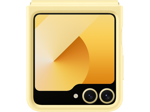 Калъфи Samsung Galaxy Z Flip6 калъф от екокожа, Yellow