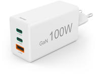 Зарядни устройства Hama, GaN, мини зарядно устройство, PD, 100 W, бяло