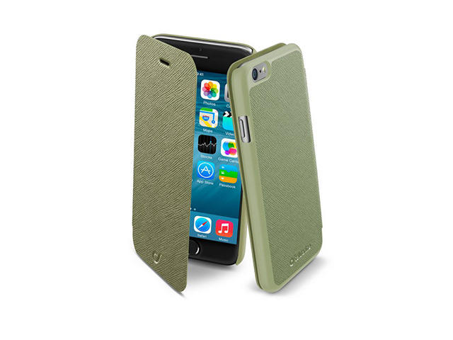 Калъфи Cellular line Book Color калъф за iPhone 6, в зелено