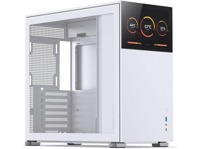 Кутии Jonsbo D41 Screen TG, mATX, Бял