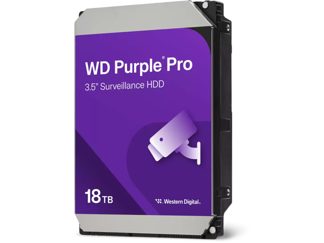 Твърди дискове 18TB 7200rpm Western Digital Purple Pro Smart Video