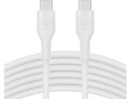 Кабели и Адаптери Belkin BOOST CHARGE Flex Silicone cable USB-C to USB-C 2.0 - 3M - White