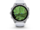 Смарт часовници Garmin fēnix® 8 - 43 мм, Silver с Whitestone силиконова каишка