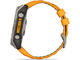 Смарт часовници Garmin fēnix® 8 – 51 mm, AMOLED Sapphire - Titanium с Spark Orange/Graphite силиконова каишка