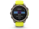 Смарт часовници Garmin fēnix® 8 - 47 мм Solar, Sapphire - Titanium с Amp Yellow/Graphite силиконова каишка 