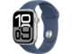 Смарт часовници Apple Watch S10 GPS 42mm Silver Alu Case with Denim Sport Band - S/M