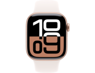 Смарт часовници Apple Watch S10 GPS 42mm Rose Gold Alu Case with Light Blush Sport Band - M/L