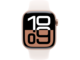 Смарт часовници Apple Watch S10 GPS 42mm Rose Gold Alu Case with Light Blush Sport Band - M/L