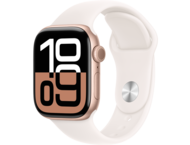 Смарт часовници Apple Watch S10 GPS 42mm Rose Gold Alu Case with Light Blush Sport Band - M/L