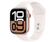 Смарт часовници Apple Watch S10 GPS + Cellular 42mm Rose Gold Alu Case with Light Blush Sport Band - S/M
