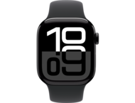 Смарт часовници Apple Watch S10 GPS + Cellular 42mm Jet Black Alu Case with Black Sport Band - M/L
