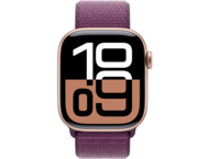 Смарт часовници Apple Watch S10 GPS + Cellular 42mm Rose Gold Alu Case with Plum Sport Loop