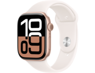 Смарт часовници Apple Watch S10 GPS 46mm Rose Gold Alu Case with Light Blush Sport Band - M/L