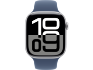 Смарт часовници Apple Watch S10 GPS 46mm Silver Alu Case with Denim Sport Band - M/L