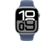 Смарт часовници Apple Watch S10 GPS 46mm Silver Alu Case with Denim Sport Band - M/L