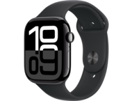 Смарт часовници Apple Watch S10 GPS 46mm Jet Black Alu Case with Black Sport Band - M/L