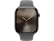 Смарт часовници Apple Watch S10 GPS + Cellular 46mm Natural Titanium Case with Stone Grey Sport Band - M/L