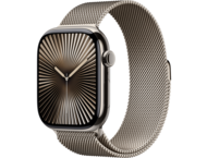 Смарт часовници Apple Watch S10 GPS + Cellular 46mm Natural Titanium Case with Natural Milanese Loop - M/L
