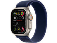 Смарт часовници Apple Watch Ultra2 (2024) GPS + Cellular 49mm Natural Titanium Case with Blue Trail Loop - M/L