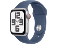 Смарт часовници Apple Watch SE2 (2024) GPS + Cellular 40mm Silver Alu Case with Denim Sport Band - M/L