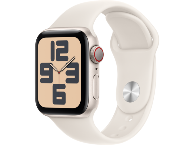 Смарт часовници Apple Watch SE2 (2024) GPS + Cellular 40mm Starlight Alu Case with Starlight Sport Band - M/L