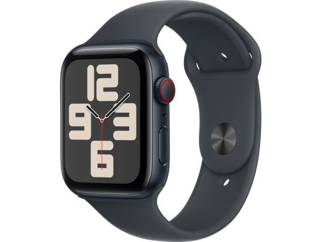 Смарт часовници Apple Watch SE2 (2024) GPS + Cellular 44mm Midnight Alu Case with Midnight Sport Band - M/L