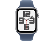 Смарт часовници Apple Watch SE2 (2024) GPS 44mm Silver Alu Case with Denim Sport Band - M/L