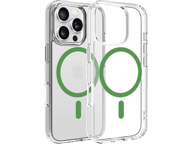 Калъфи Dviced Magsafe iPhone 16 Pro clear case - Green