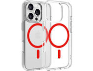 Калъфи Dviced Magsafe iPhone 16 Pro clear case - Red