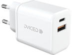 Зарядни устройства Dviced Wall charger and cable 35W GaN EU, White
