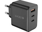 Зарядни устройства Dviced Wall charger and cable 65W GaN, Black
