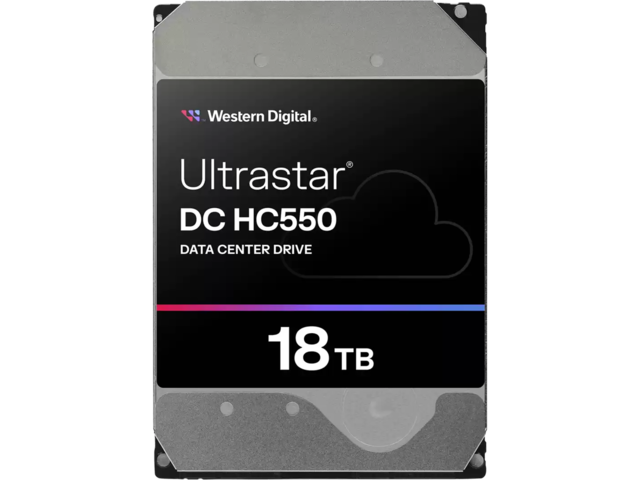 Твърди дискове 18TB 7200rpm Western Digital Ultrastar DC HC550 SAS