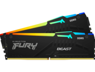Оперативна памет 32GB (2x16GB) DDR5 6000 MT/s CL30 Kingston FURY Beast RGB XMP