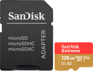 Карти памет 128GB SanDisk Extreme microSDXC A2 C10 V30 UHS-I U3